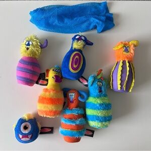 Melissa & Doug Fuzzy Monster Bowling Pins & Ball With Mesh Storage Bag